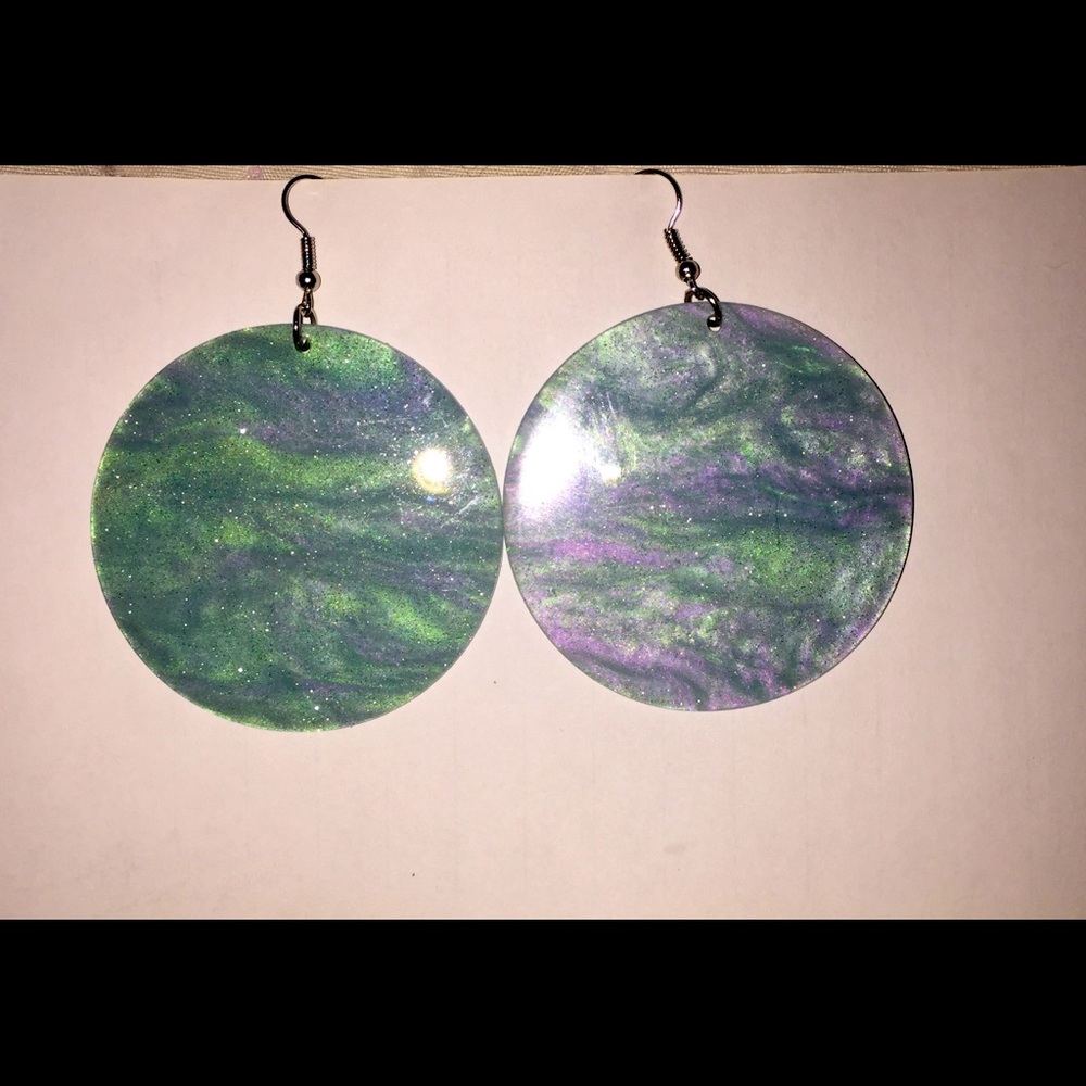 Acrylic vintage earrings